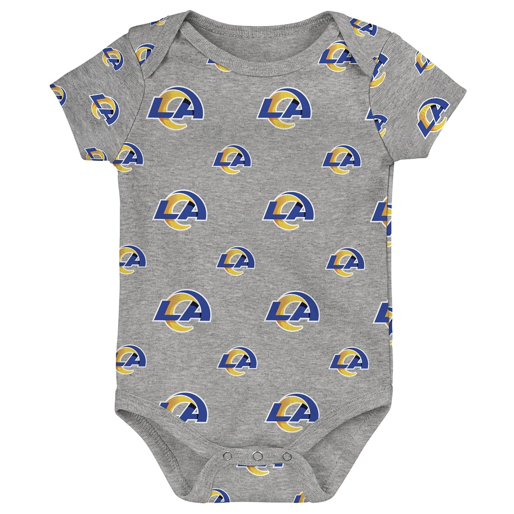 Newborn & Infant Los Angeles Rams Team Starter 3-Pack Bodysuit Set