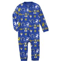 Newborn & Infant Royal Los Angeles Rams Allover Print - Full-Zip Jumper