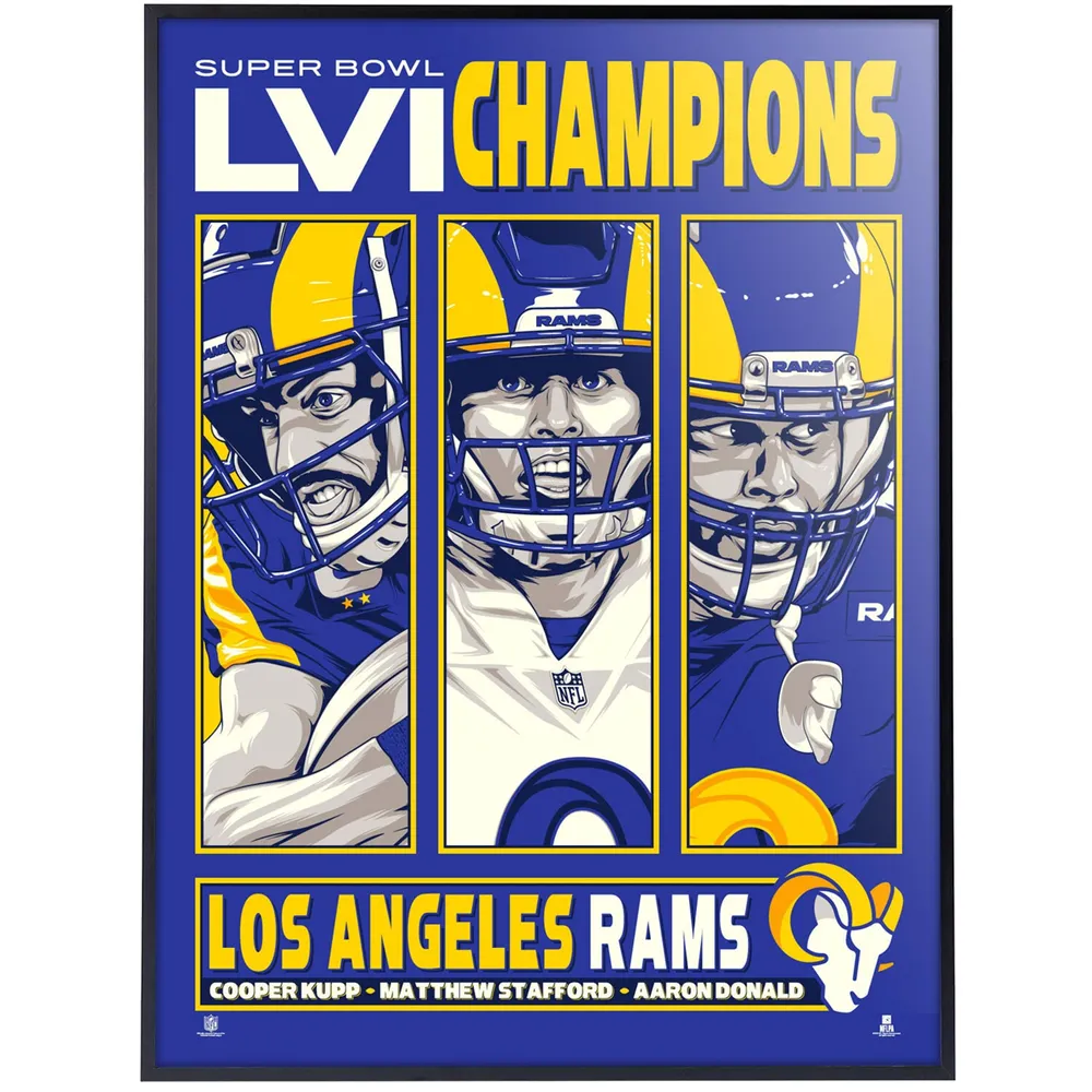 Lids Los Angeles Rams Phenom Gallery Super Bowl LVI Champions 18'' x 24''  Deluxe Framed Serigraph Print