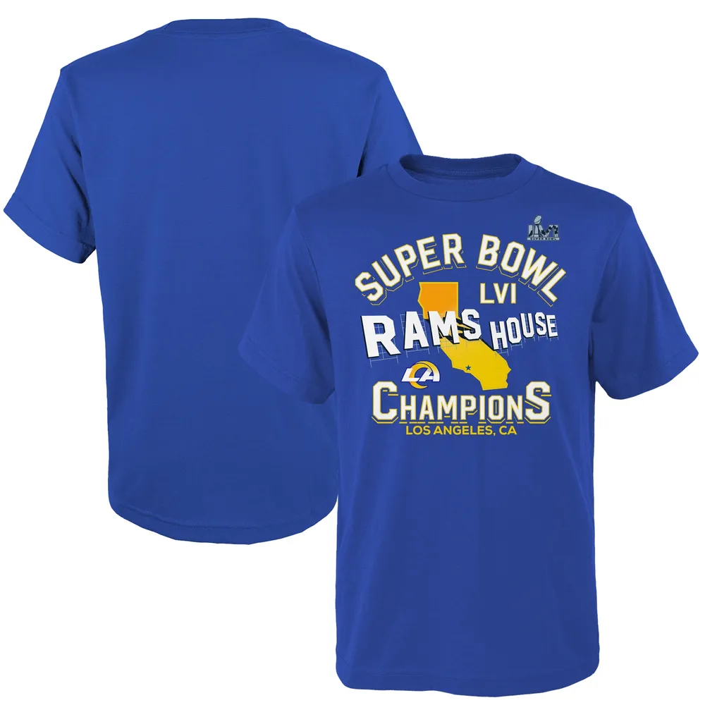 Los Angeles LA Rams Super Bowl LVI Champions Graphic T-Shirt NFL, Size Lg