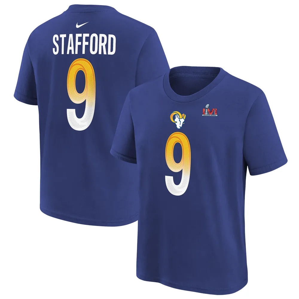 Lids Matthew Stafford Los Angeles Rams Nike Preschool Super Bowl LVI Name &  Number T-Shirt - Royal