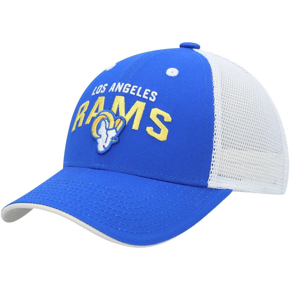 Casquette préscolaire Royal Los Angeles Rams Core Lockup Mesh Back réglable