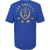 T-shirt préscolaire Royal Los Angeles Rams Liquid Camo Logo