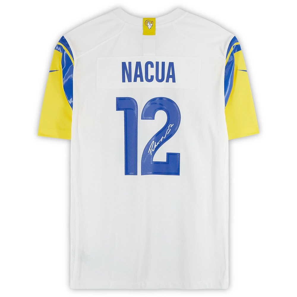 Puka Nacua Los Angeles Rams Autographed White Nike Game Jersey  