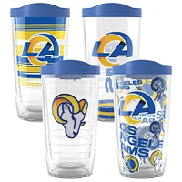 Tervis Los Angeles Rams paquet de quatre 16oz. Ensemble de gobelets classiques