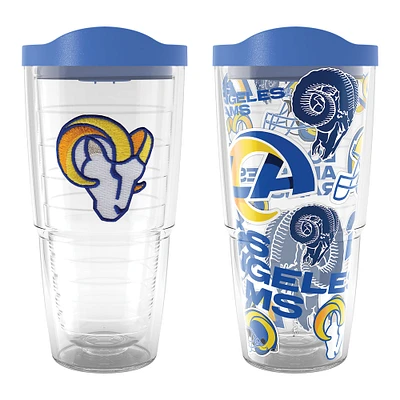 Tervis Los Angeles Rams NFL Lot de 2 allover et emblème