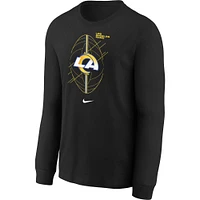 Toddler Nike Black Los Angeles Rams Icon Long Sleeve T-Shirt