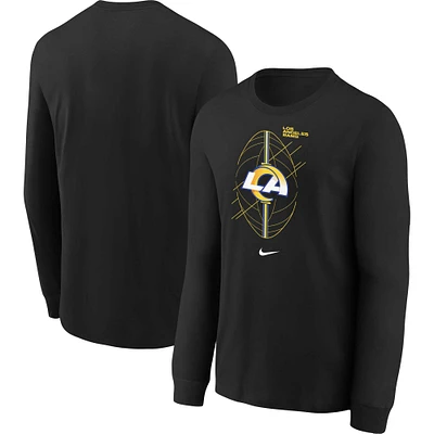 Toddler Nike Black Los Angeles Rams Icon Long Sleeve T-Shirt