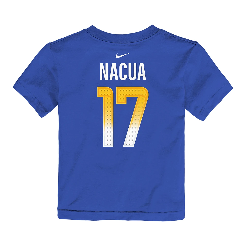 T-shirt Nike Puka Nacua Royal pour tout-petit avec nom et numéro de joueur des Los Angeles Rams