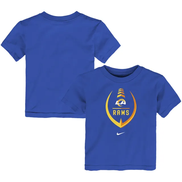 Nike Women's Fashion (NFL Los Angeles Rams) 3/4-Sleeve T-Shirt in Blue, Size: Small | NKNW054N95-06O