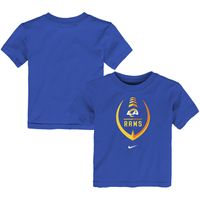 Toddler Nike Royal Los Angeles Rams Football Wordmark T-Shirt