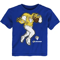 T-shirt Royal Los Angeles Rams Stiff Arm pour tout-petit