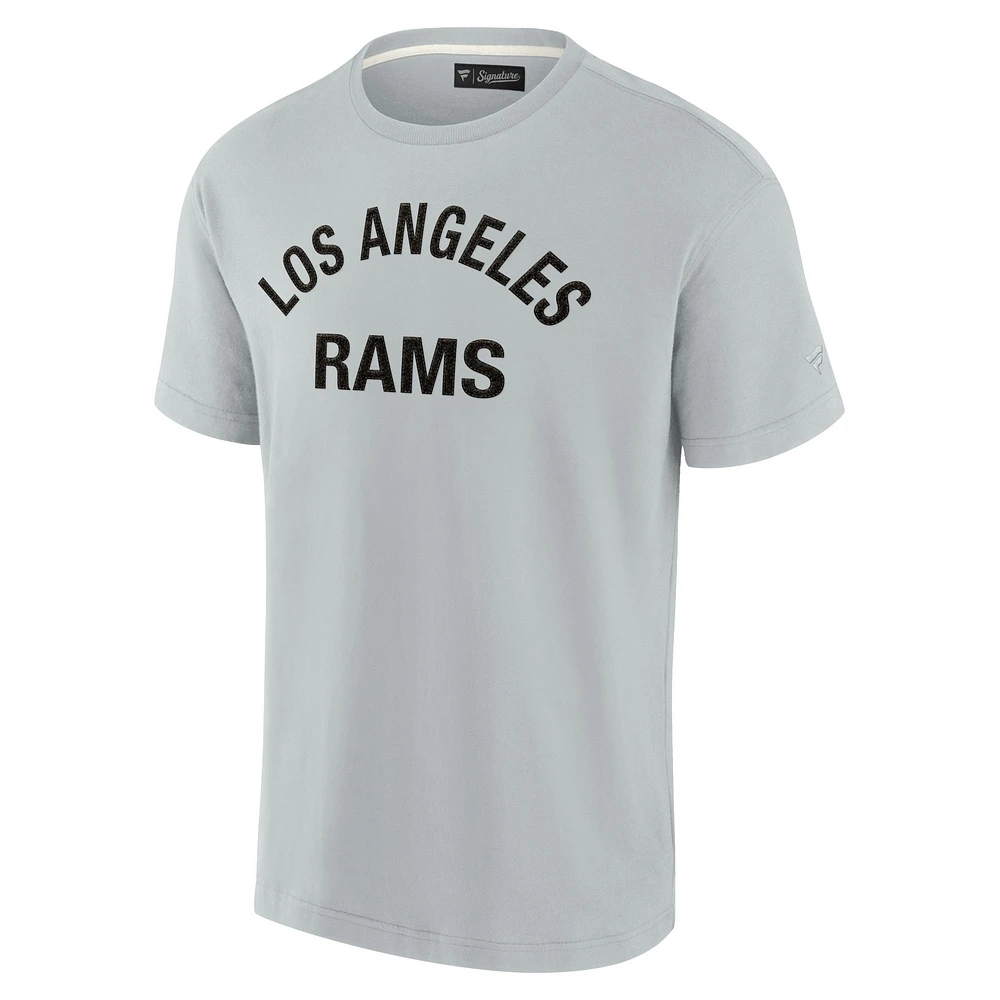 T-shirt unisexe Fanatics gris Los Angeles Rams Elements super doux à manches courtes