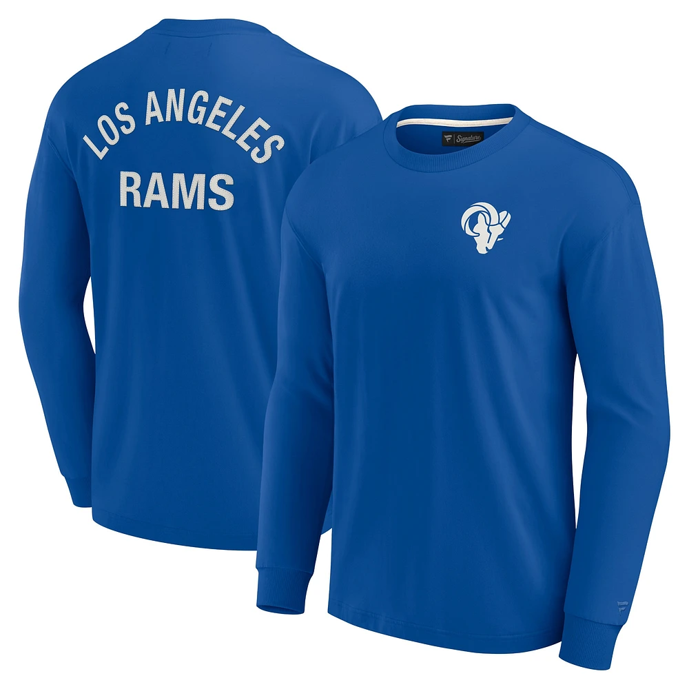 T-shirt unisexe Fanatics Royal Los Angeles Rams Elements super doux à manches longues