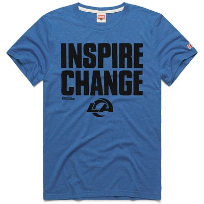 T-shirt unisexe hommage Royal Los Angeles Rams 2024 Inspire Change Tri-Blend