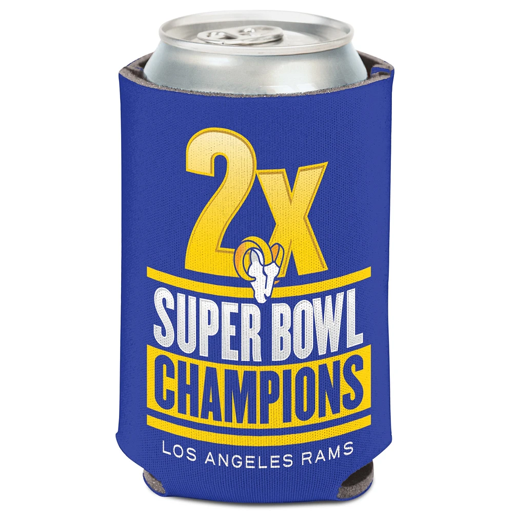 WinCraft Los Angeles Rams 2 fois champions du Super Bowl 12 oz. Glacière Team Can