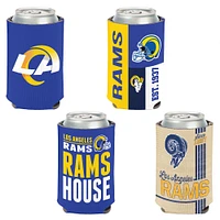 WinCraft Los Angeles Rams 4-Pack 12oz. Can Cooler Set