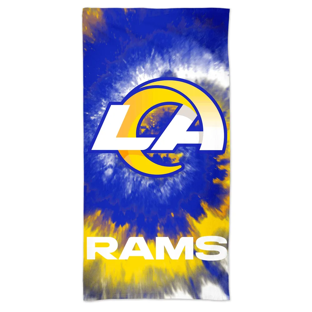 Lids Los Angeles Rams WinCraft 60'' x 30'' Tie-Dye Spectra Beach Towel