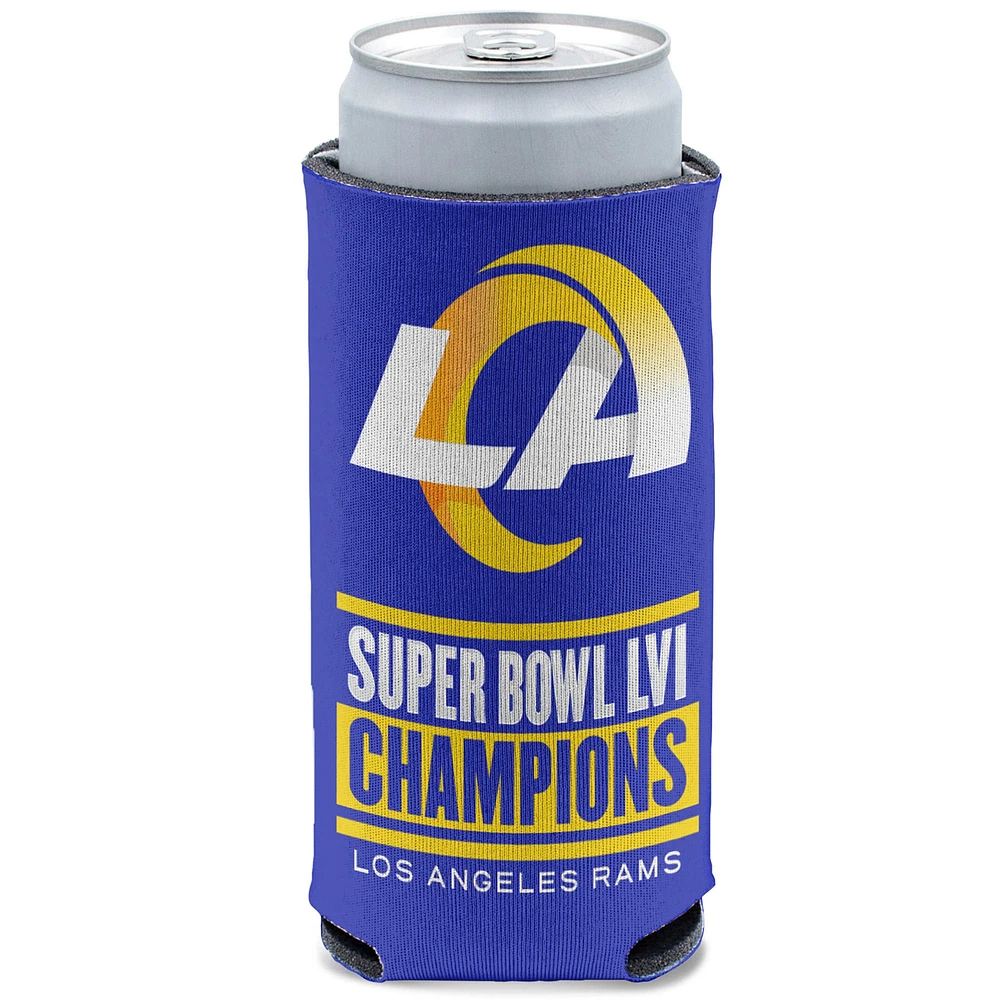 WinCraft Los Angeles Rams Super Bowl LVI Champions 12 oz. Refroidisseur de canette mince