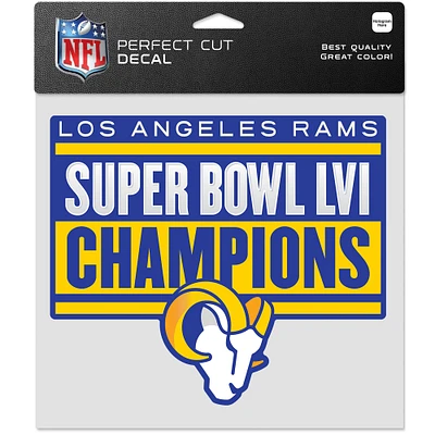 WinCraft Los Angeles Rams Super Bowl LVI Champions 8'' x 8'' Perfect Cut Decal