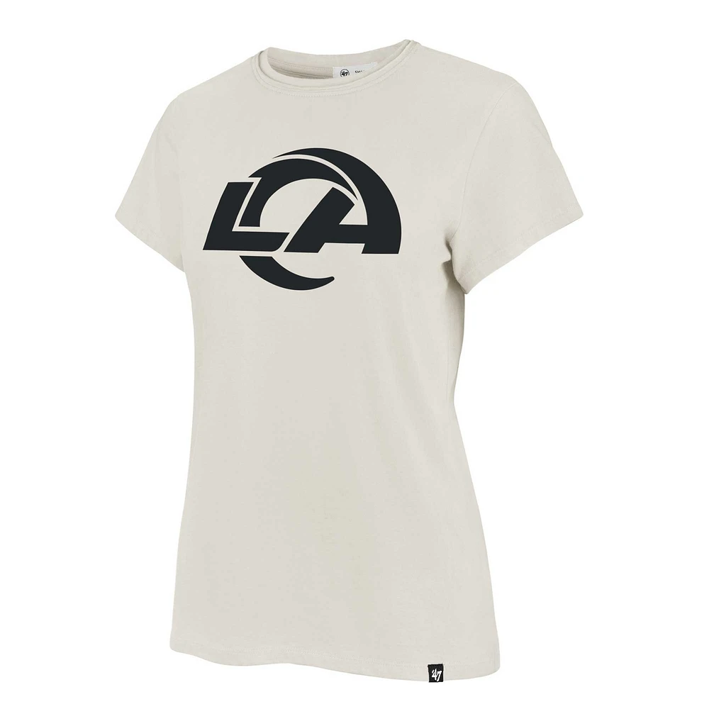 Women's '47 Cream Los Angeles Rams Panthera Frankie T-Shirt