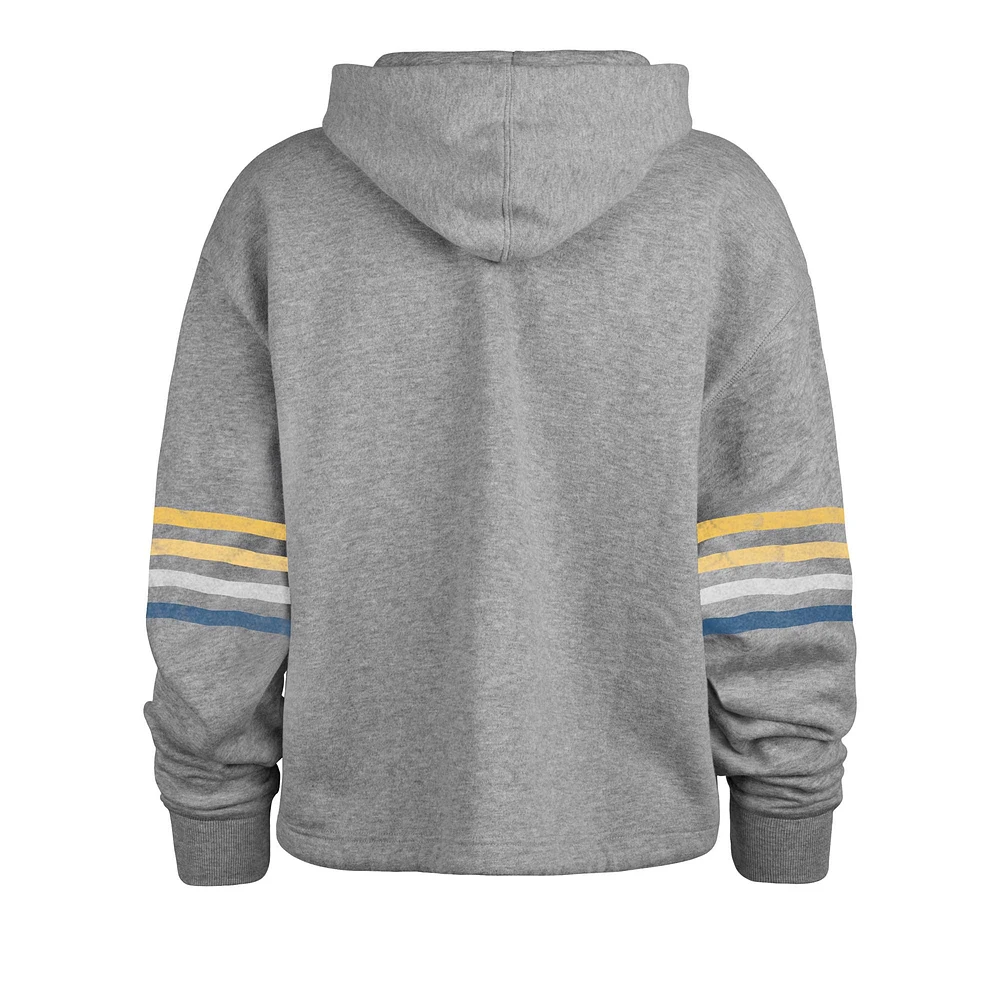 Sweat à capuche '47 Heather Grey Los Angeles Rams Upland Bennett pour femmes