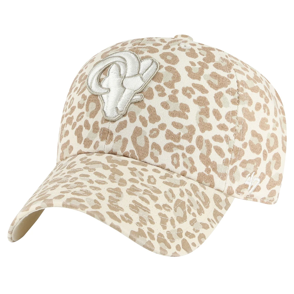 Casquette réglable '47 Natural Los Angeles Rams Panthera Clean Up pour femmes