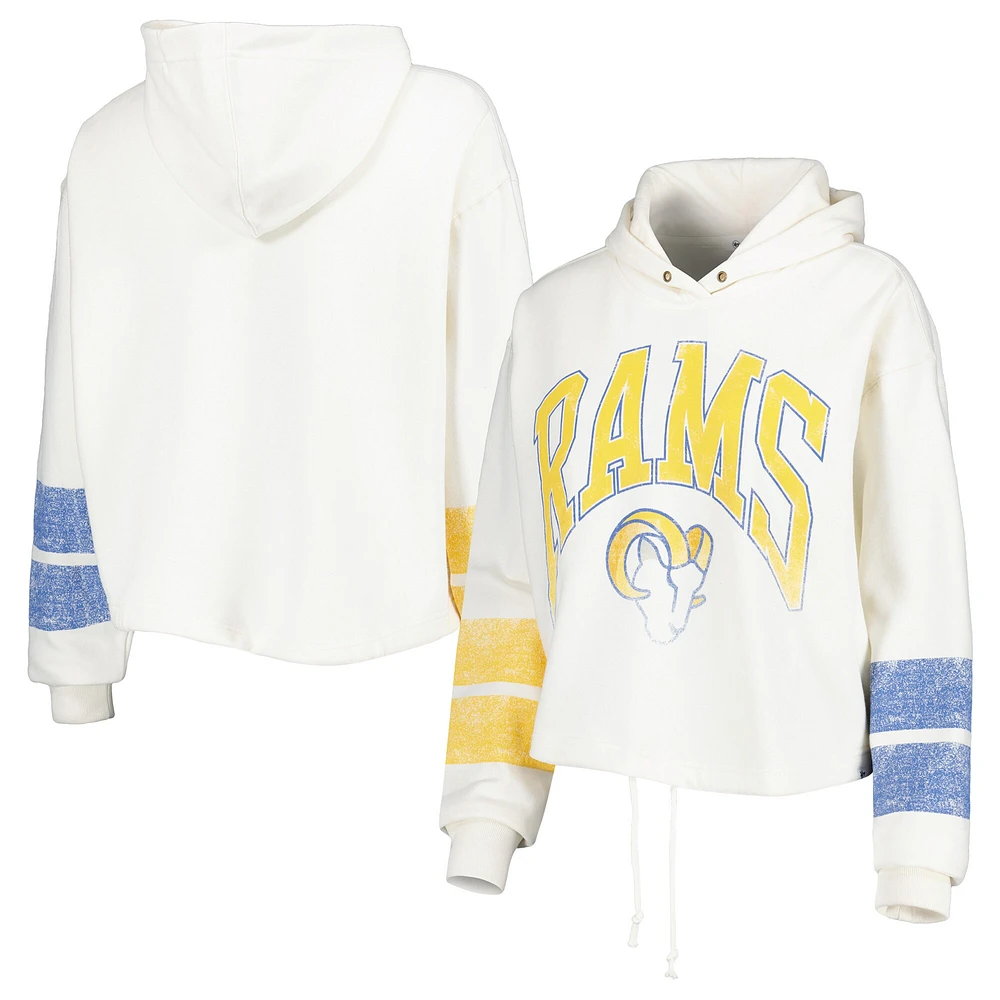 Lids Los Angeles Rams '47 Women's Harper Pullover Hoodie - Oatmeal