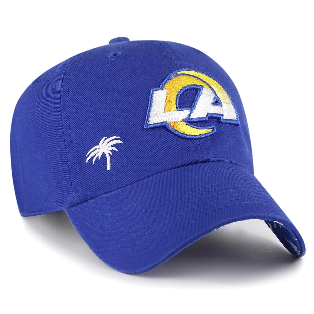 Women's '47 Royal Los Angeles Rams Confetti Icon Clean Up Adjustable Hat