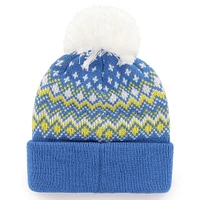 Women's '47 Royal Los Angeles Rams Elsa Cuffed Knit Hat with Pom