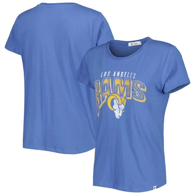 Lids Los Angeles Rams Pro Standard Women's Retro Classic Boxy Cropped T- Shirt - Cream