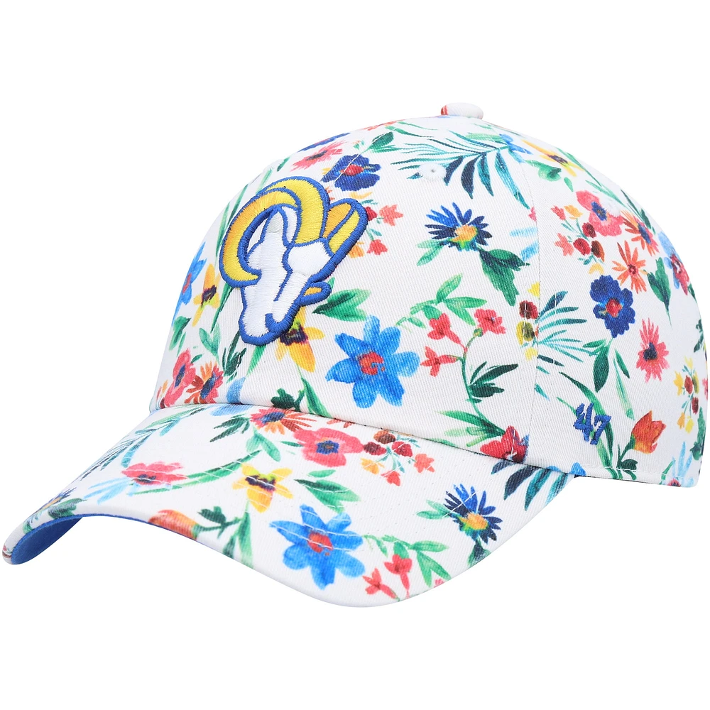 Casquette ajustable Clean Up des Los Angeles Rams Highgrove '47 blanche pour femme