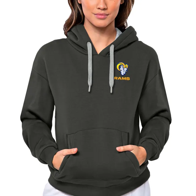 Lids Indianapolis Colts Antigua Women's Action Chenille Pullover Hoodie -  Heathered Black