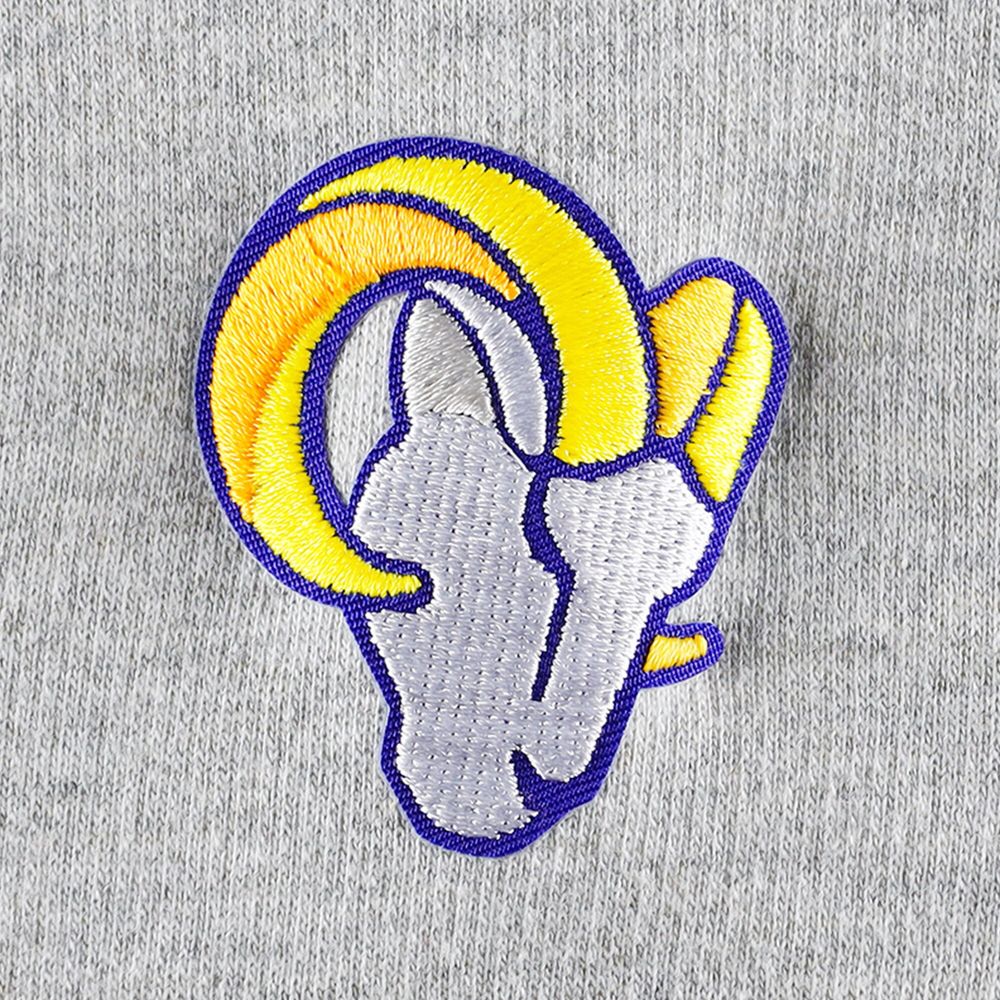 Lids Los Angeles Rams Women's Plus Fleece Pullover Sweatshirt - Heathered  Gray