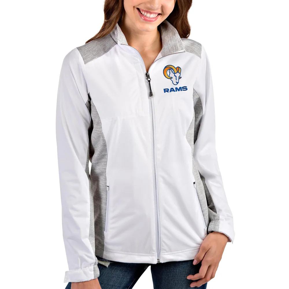 Women's Antigua Black/White Los Angeles Rams Play Long Sleeve T-Shirt