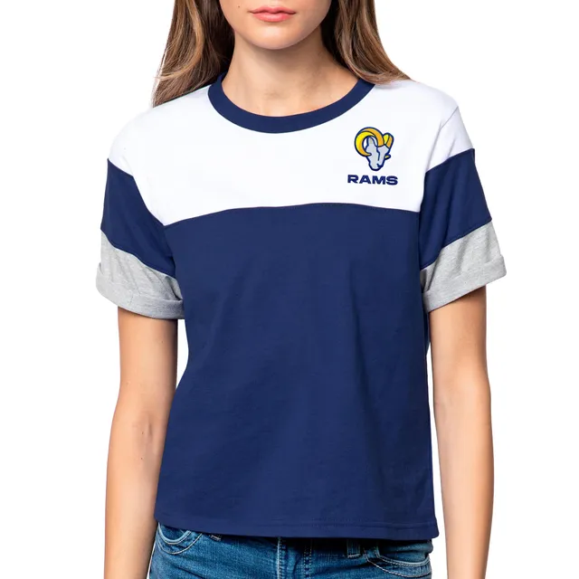 Lids Los Angeles Rams New Era Women's Crop Long Sleeve T-Shirt - Royal