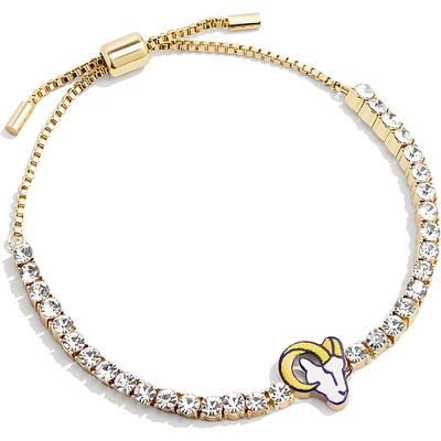 Bracelet de tennis à nouer à nouer BaubleBar pour femmes, doré, Los Angeles Rams