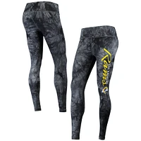 Concepts Sport Noir Los Angeles Rams Burst Tie Dye Legging pour femme