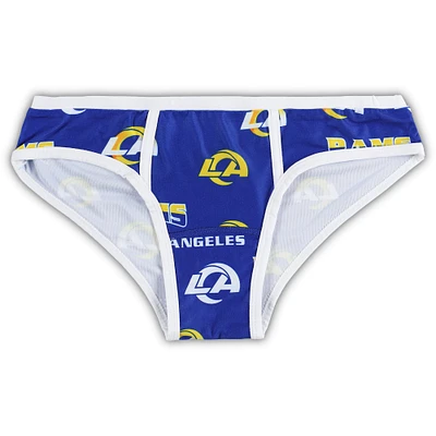 Women's Concepts Sport Navy Los Angeles Rams Breakthrough Allover Print Knit Panty