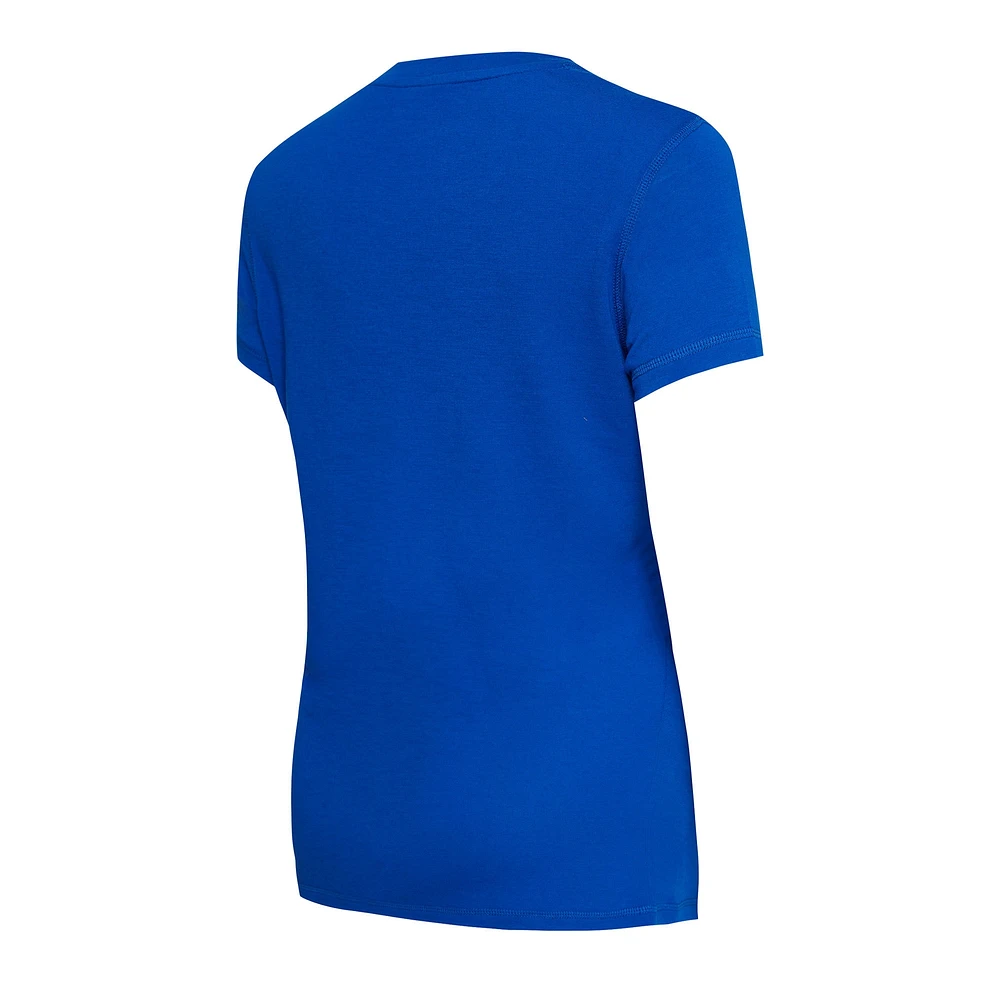 Ensemble de nuit pour femme Concepts Sport Royal/doré Los Angeles Rams Arctic T-shirt et pantalon en flanelle