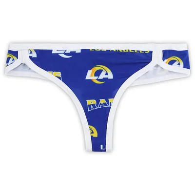 Los Angeles Rams Concepts Sport Women's Breakthrough Knit Thong - Royal/White