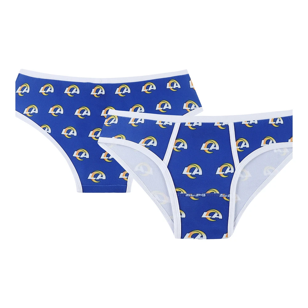 Concepts Sport Royal Los Angeles Rams Gauge Allover Print Culotte en tricot pour femme