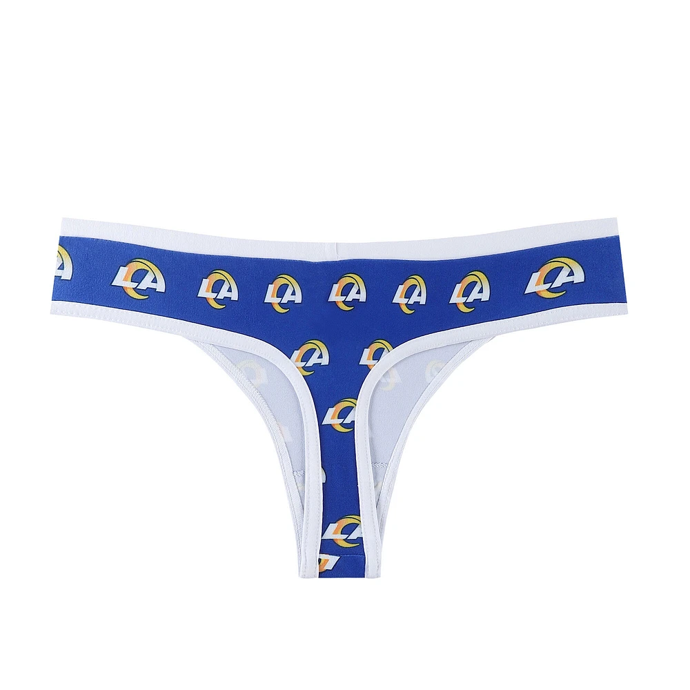 Concepts Sport - String en tricot à imprimé Royal Los Angeles Rams Gauge pour femmes