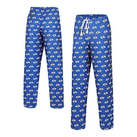 Women's Concepts Sport Royal Los Angeles Rams Gauge Allover Print Sleep Pants