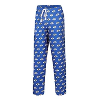 Women's Concepts Sport Royal Los Angeles Rams Gauge Allover Print Sleep Pants