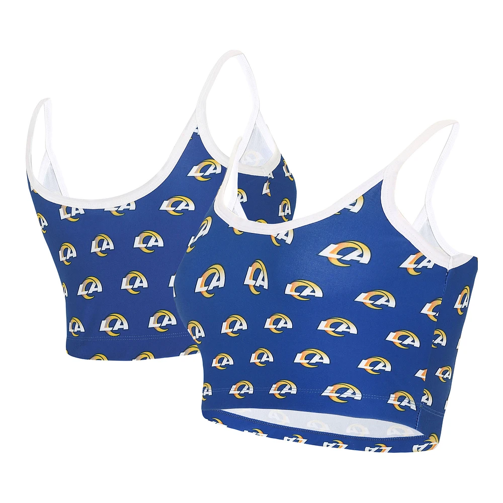 Women's Concepts Sport Royal Los Angeles Rams Gauge Lounge Bralette