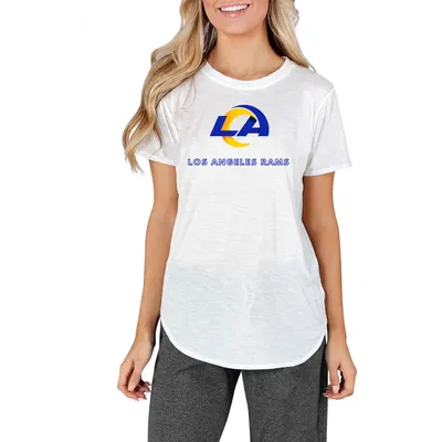 Women's Concepts Sport White Los Angeles Angels Gable Knit T-Shirt