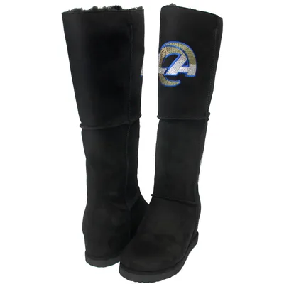 Los Angeles Rams Cuce Women's Suede Knee-High Boots - Black