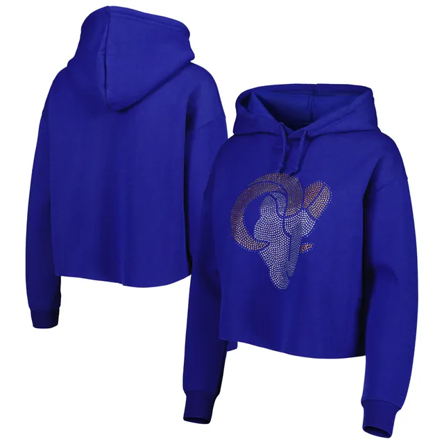 Lids Buffalo Bills Cuce Women's Crystal Logo Cropped Pullover Hoodie -  Royal