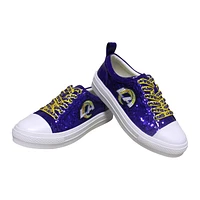 Women's Cuce Royal Los Angeles Rams Team Sequin Sneakers